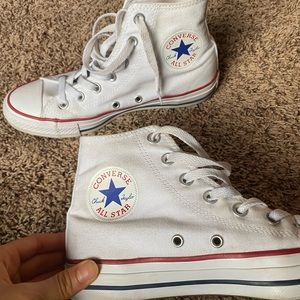 Women’s white high tops converse